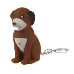 Breloczek do kluczy - piesek | Brązowy