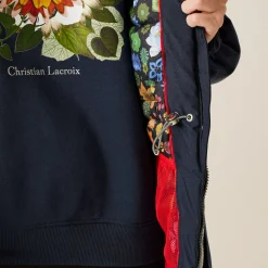 Christian Lacroix - Damska kurtka parka przeciwdeszczowa ocieplana Cailar | Granatowy