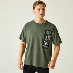 Christian Lacroix - Męska koszulka z krótkim rękawem Aramon | Ciemne khaki