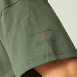 Christian Lacroix - Męska koszulka z krótkim rękawem Aramon | Ciemne khaki