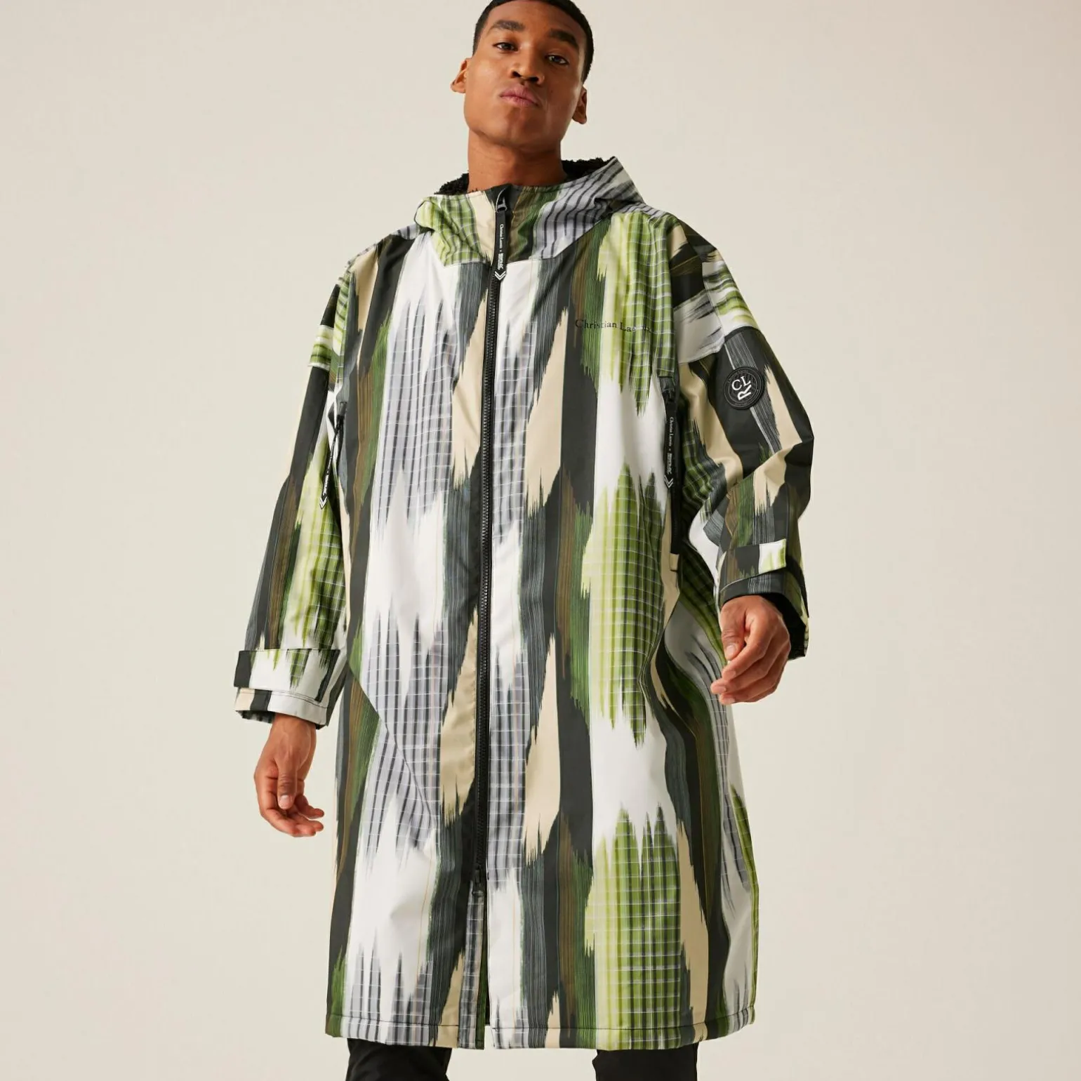 Christian Lacroix - Unisex płaszcz plażowy Lebosc | Zielony
