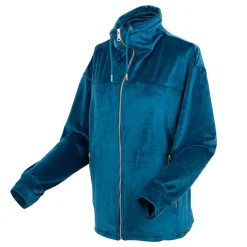 Damska bluza z suwakiem Jessalyn | Niebieski