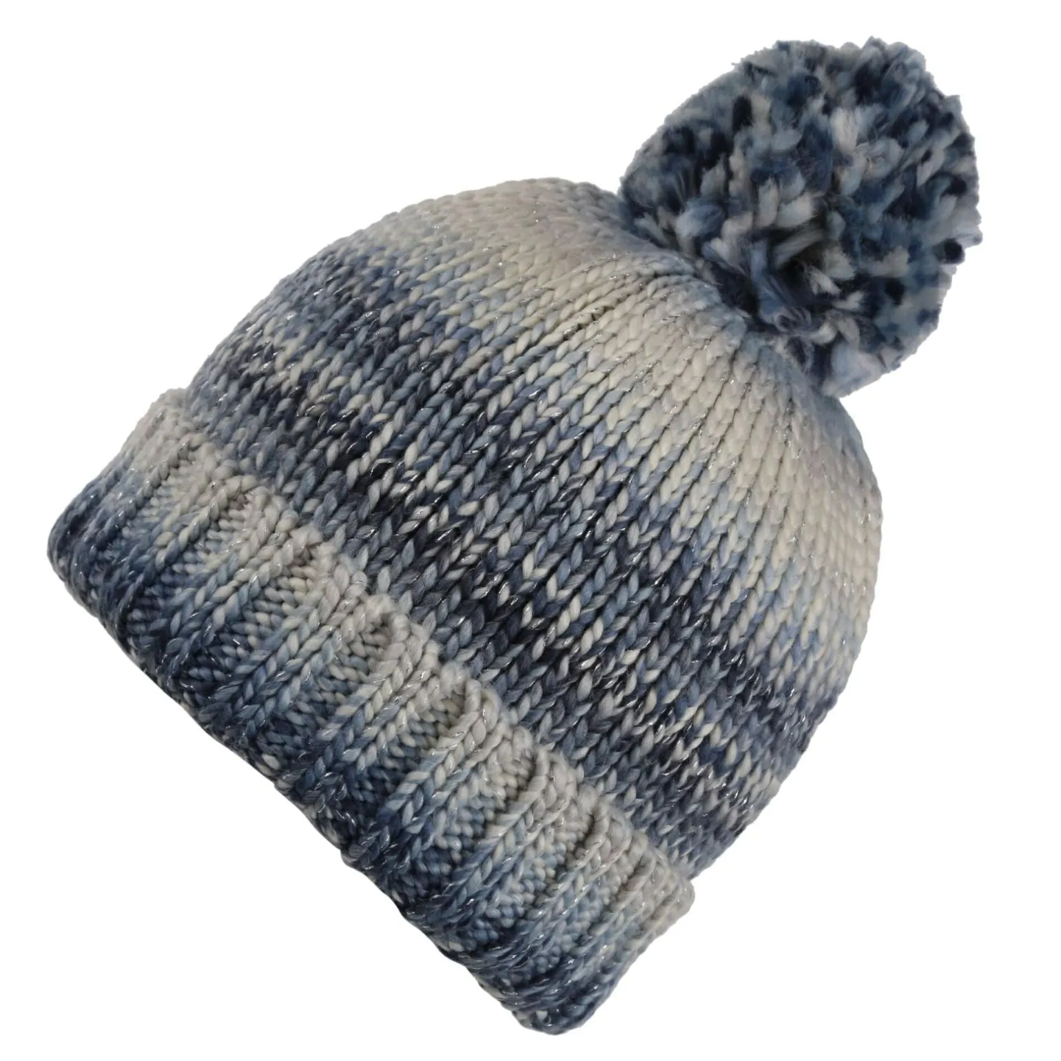 Damska dzianinowa czapka Frosty VI | Granatowy
