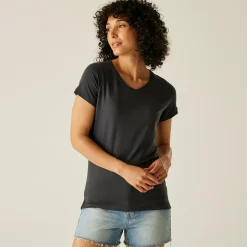 Damska koszulka Elkie V-Neck | Szary