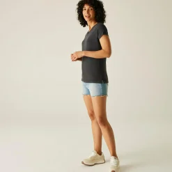Damska koszulka Elkie V-Neck | Szary