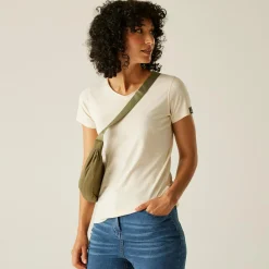 Damska koszulka Elkie V-Neck | Kremowy