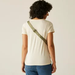 Damska koszulka Elkie V-Neck | Kremowy