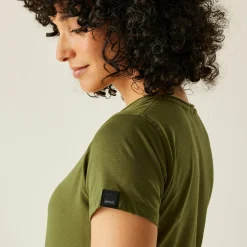 Damska koszulka Elkie V-Neck | Zielony