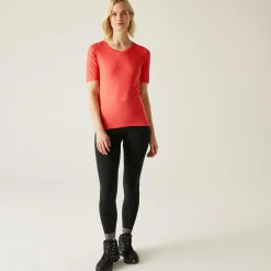 Damska koszulka Fingal II V-Neck | Różowy