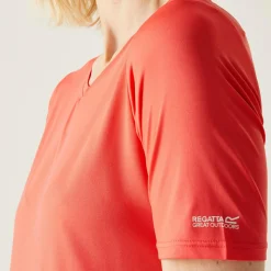 Damska koszulka Fingal II V-Neck | Różowy