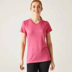 Damska koszulka Fingal V-Neck | Różowy