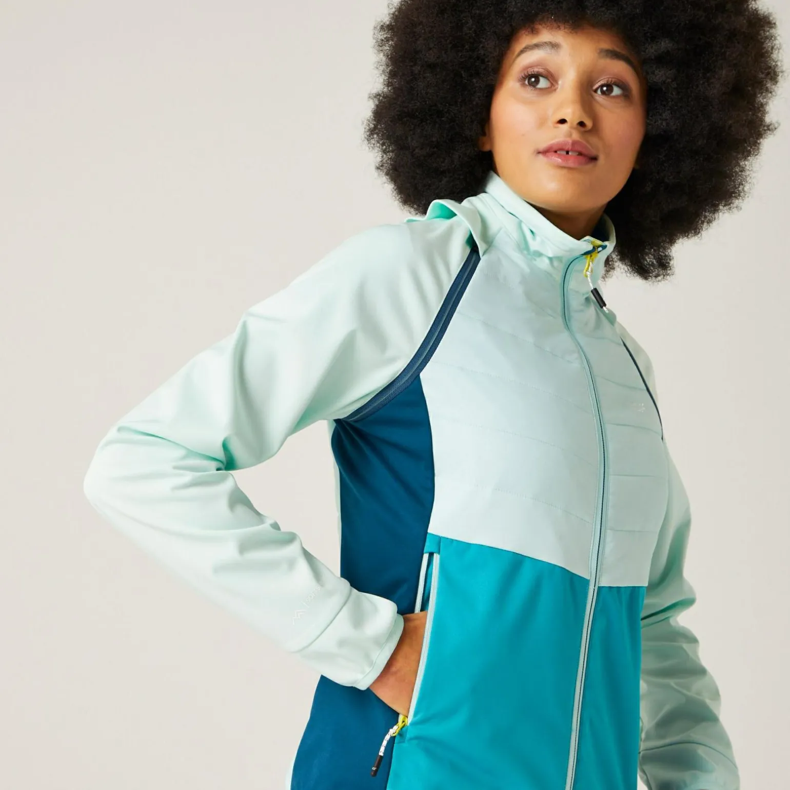 Damska kurtka hybrydowa Steren II | Niebieski