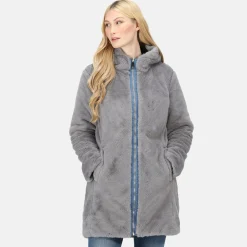 Damska kurtka zimowa parka dwustronna Caileigh | Niebieski