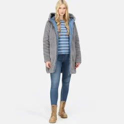 Damska kurtka zimowa parka dwustronna Caileigh | Niebieski