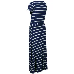 Damska sukienka Maisyn | Granatowo-biały w paski