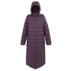 Damski płaszcz zimowy pikowany oversize Elender | Fioletowy