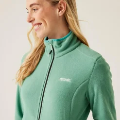 Damski polar rozsuwany Floreo IV | Zielony