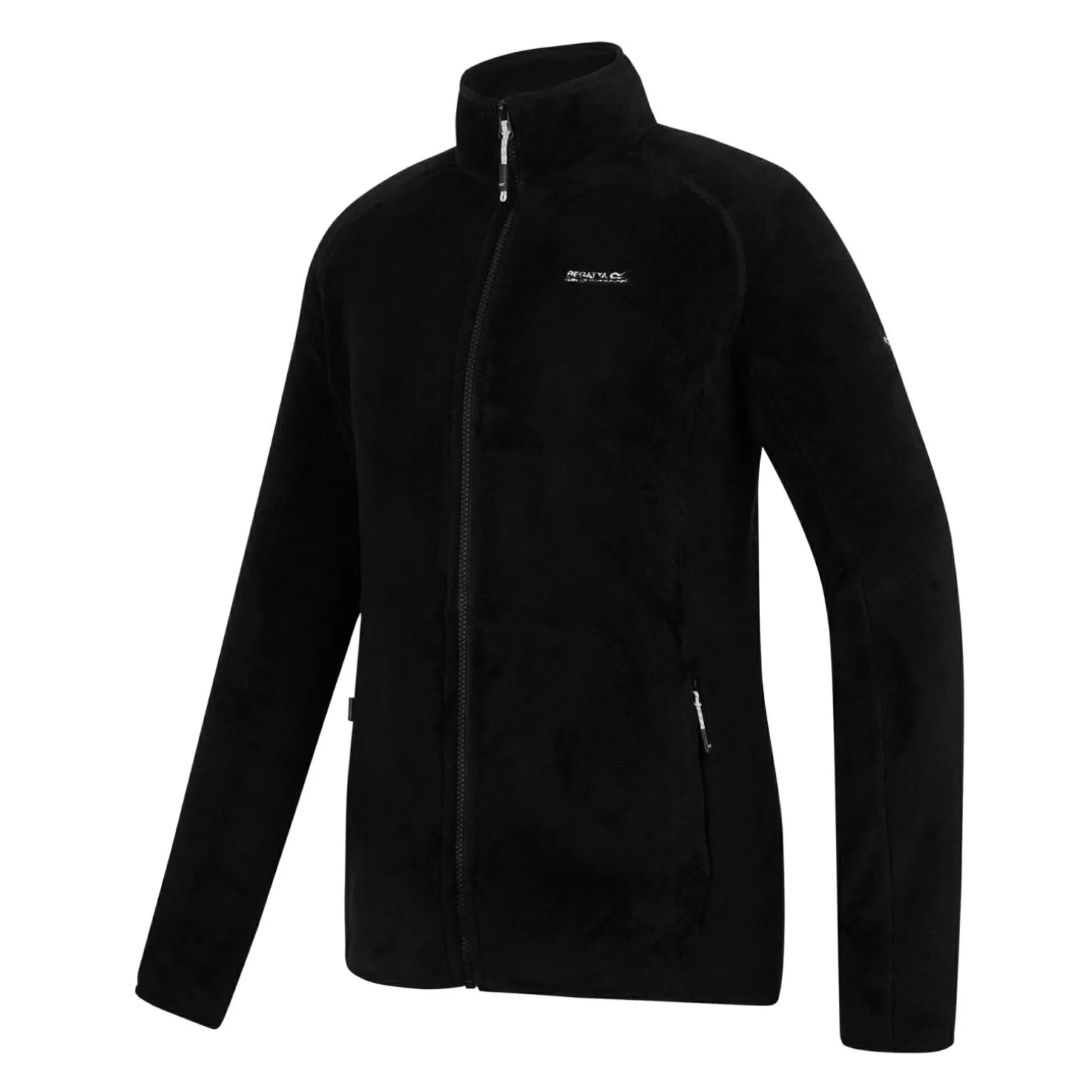 Damski polar rozsuwany Lakara Fluffy | Czarny