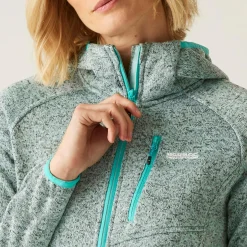 Damski polar z kapturem Newhill II | Niebieski