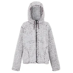 Damski polar z kapturem Zelpha Fluffy | Fioletowy