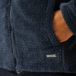 Damski polar z suwakiem Heidy Fluffy | Granatowy