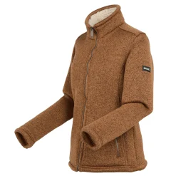 Damski polar z suwakiem Razia II | Brązowy