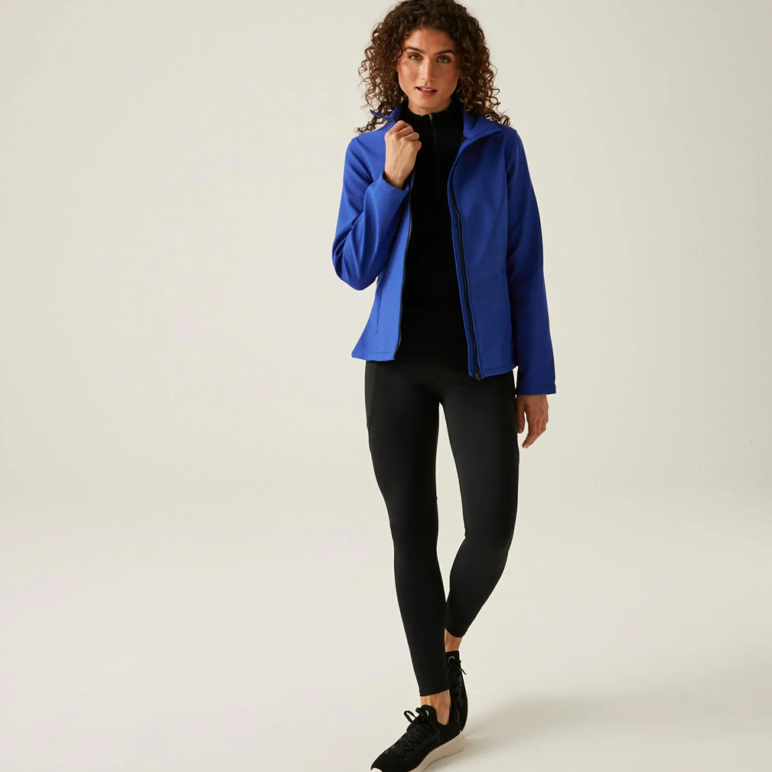 Damski softshell Ablaze | Niebiesko-czarny