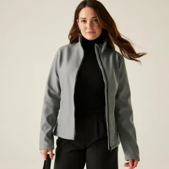 Damski softshell Ablaze | Szaro-czarny
