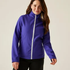 Damski softshell Ablaze | Fioletowo-czarny