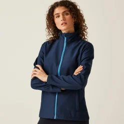 Damski softshell Ablaze | Granatowo-niebieski