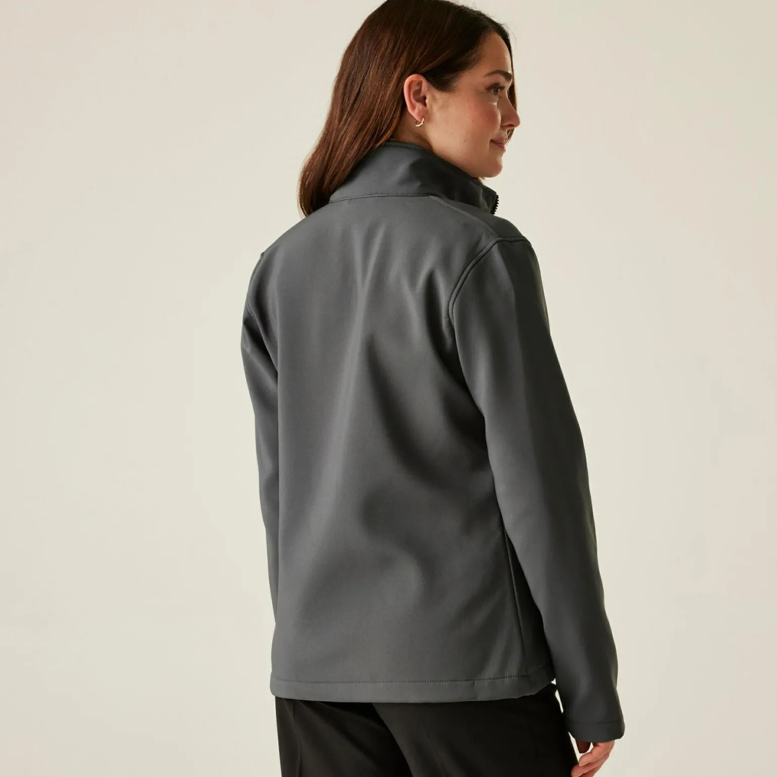 Damski softshell Ablaze | Szaro-czarny