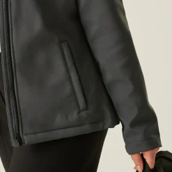 Damski softshell Ablaze | Szaro-czarny