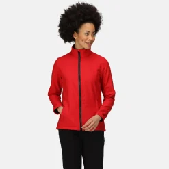 Damski softshell Ablaze | Czerwono-czarny