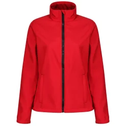 Damski softshell Ablaze | Czerwono-czarny