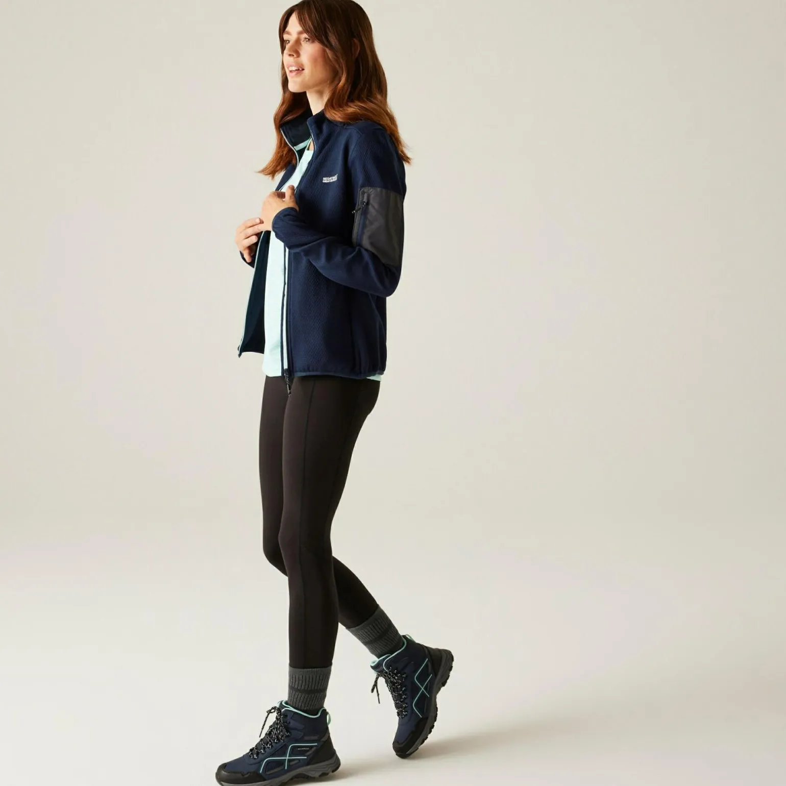 Damski softshell Aldean | Niebieski