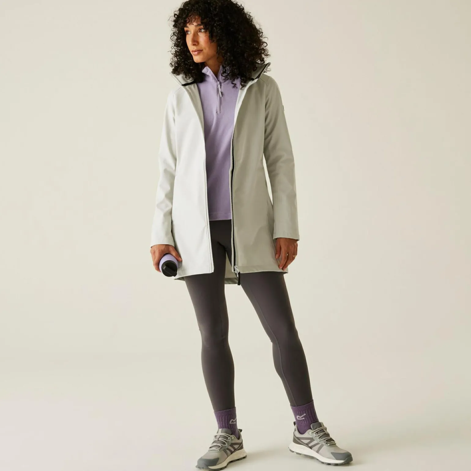 Damski softshell Carisbooke | Szary