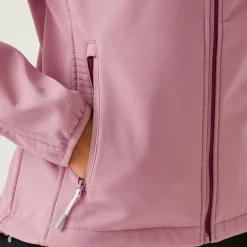 Damski softshell z kapturem Arec III | Różowy