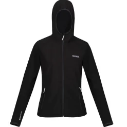 Damski softshell z kapturem Arec III | Czarny