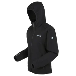 Damski softshell z kapturem Arec III | Czarny