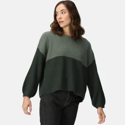 Damski sweter Kamaria | Ciemnozielony