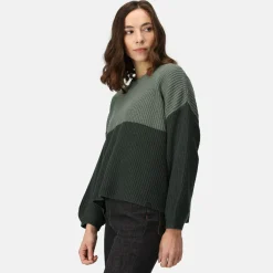 Damski sweter Kamaria | Ciemnozielony