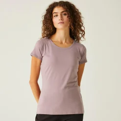 Damski t-shirt Carlie  | Fioletowy
