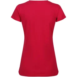 Damski t-shirt Carlie  | Fuksja