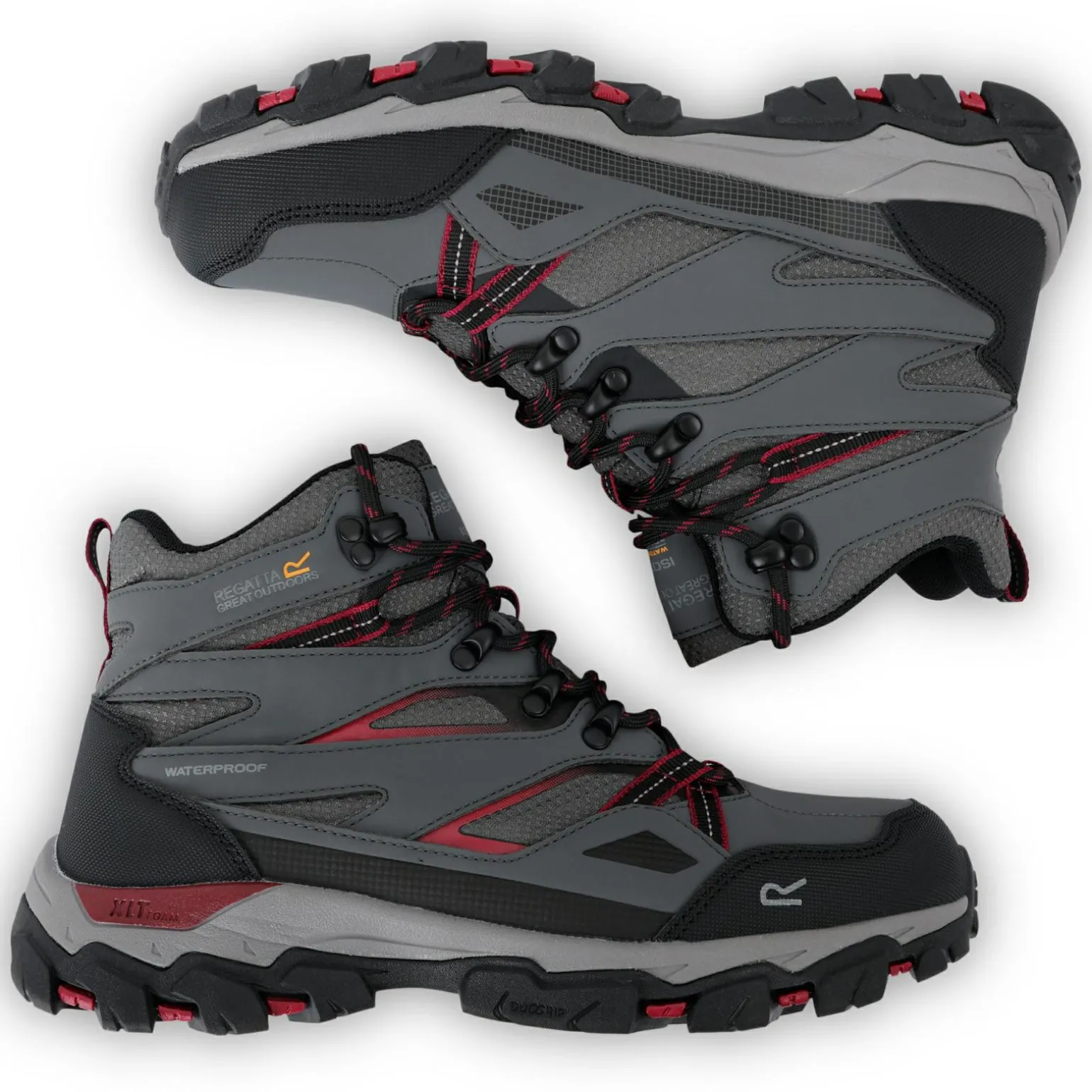 Damskie buty trekkingowe wysokie Holcombe III | Szary