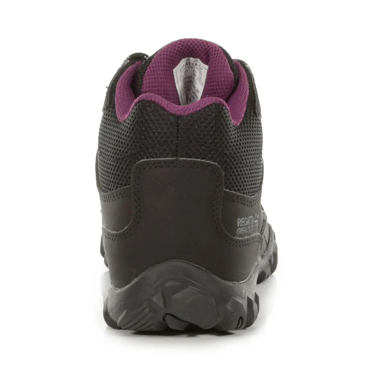 Damskie buty wodoodporne Edgepoint Mid | Czarno-śliwkowy