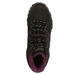 Damskie buty wodoodporne Edgepoint Mid | Czarno-śliwkowy