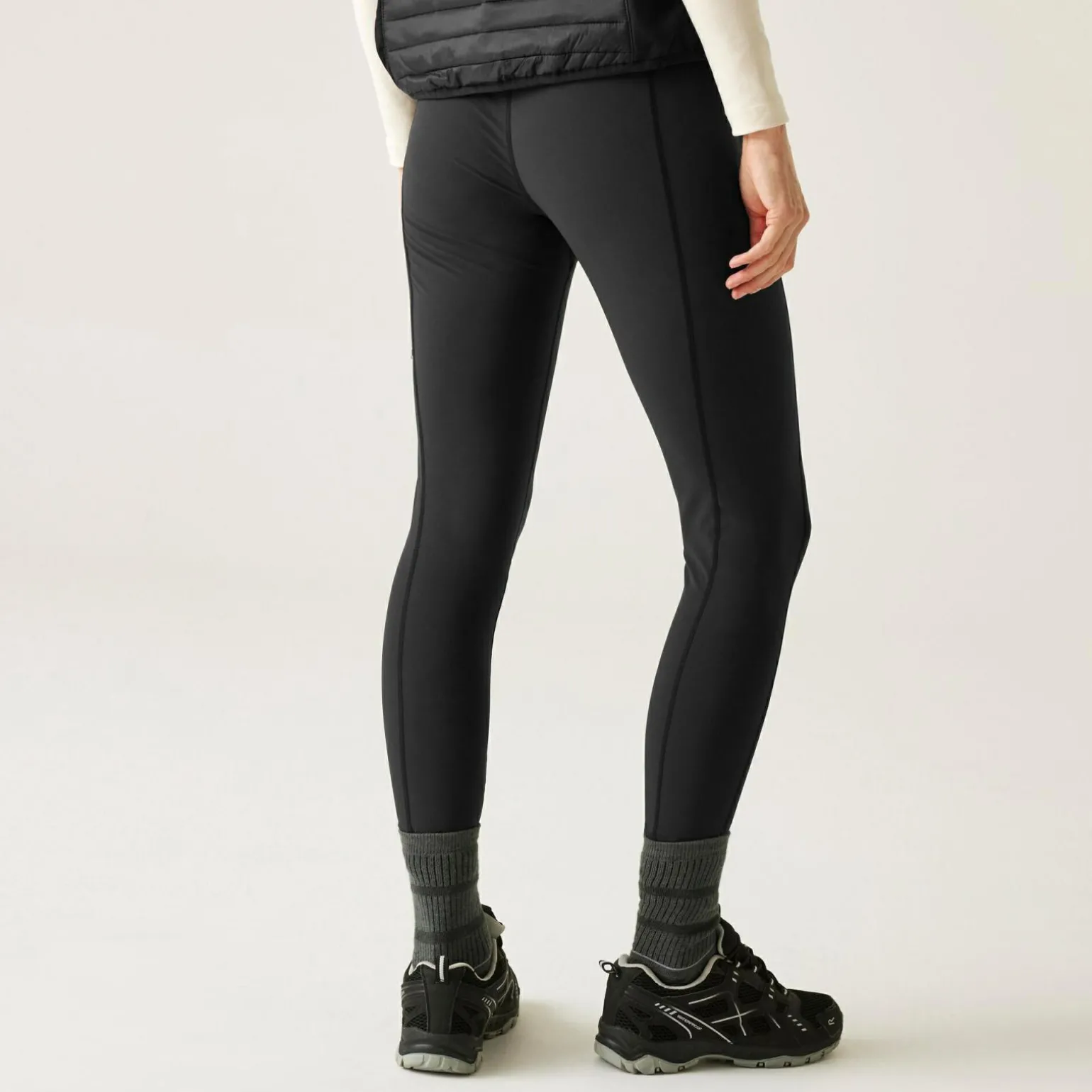 Damskie legginsy trekkingowe Monira | Czarny