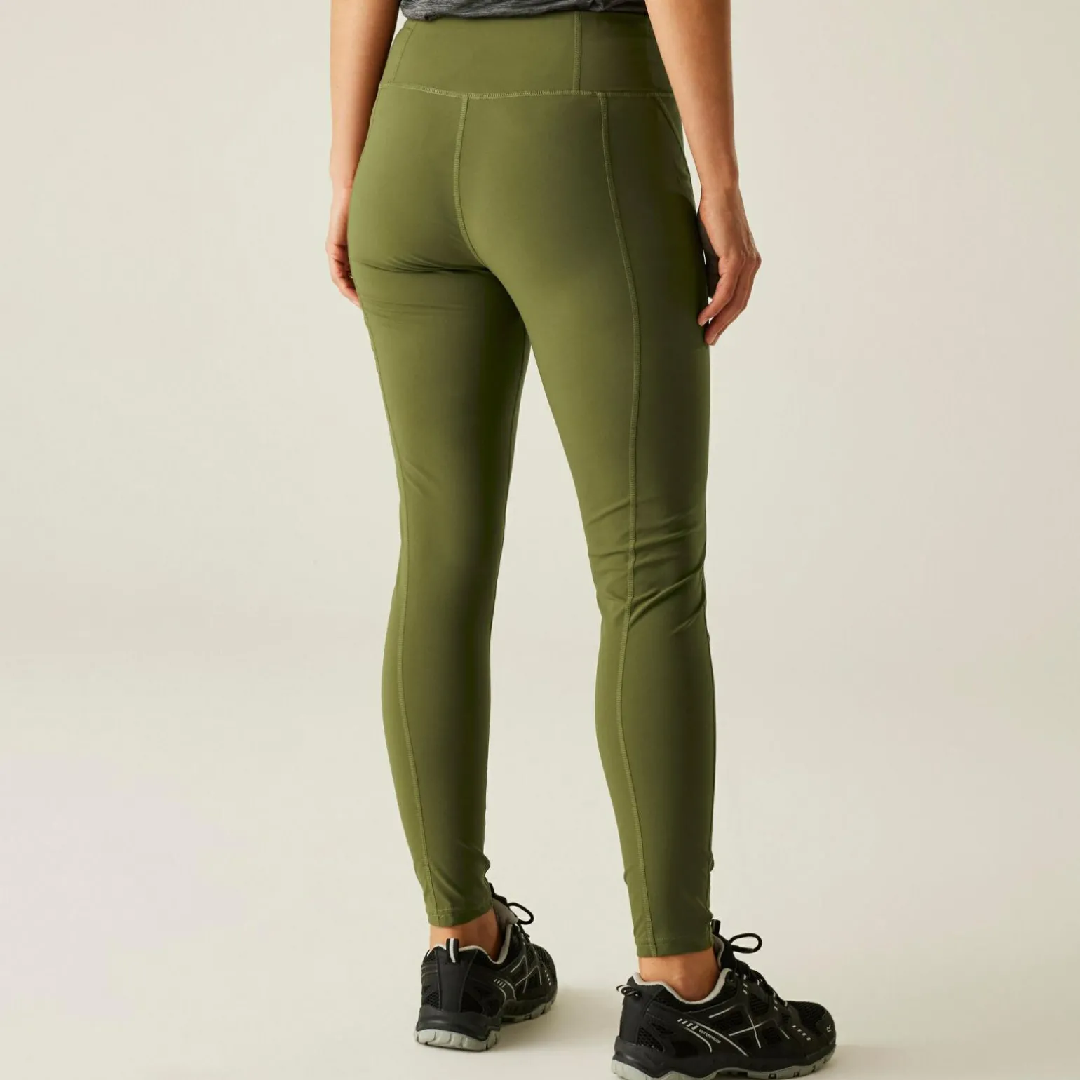 Damskie legginsy trekkingowe Monira | Zielony