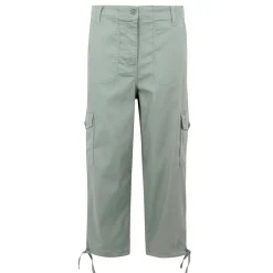 Damskie spodnie capri Shorebella | Lodowy błękit