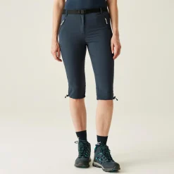 Damskie spodnie trekkingowe 3/4 Xert Capri Light | Granatowy